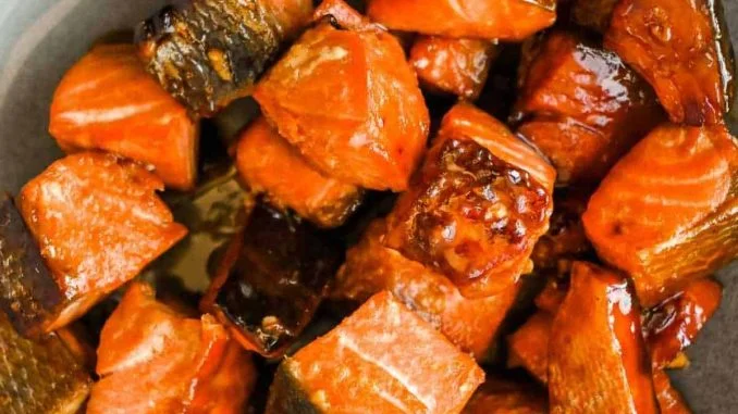 Air Fryer Salmon Bites - Momma Fit Lyndsey