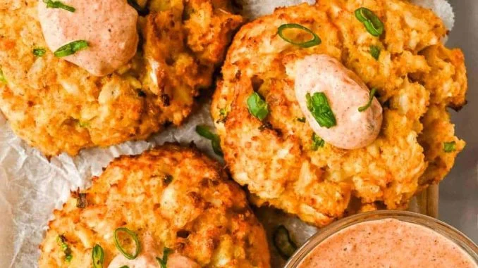 Healthy Air Fryer Crab Cakes (Easy + No Mayo)