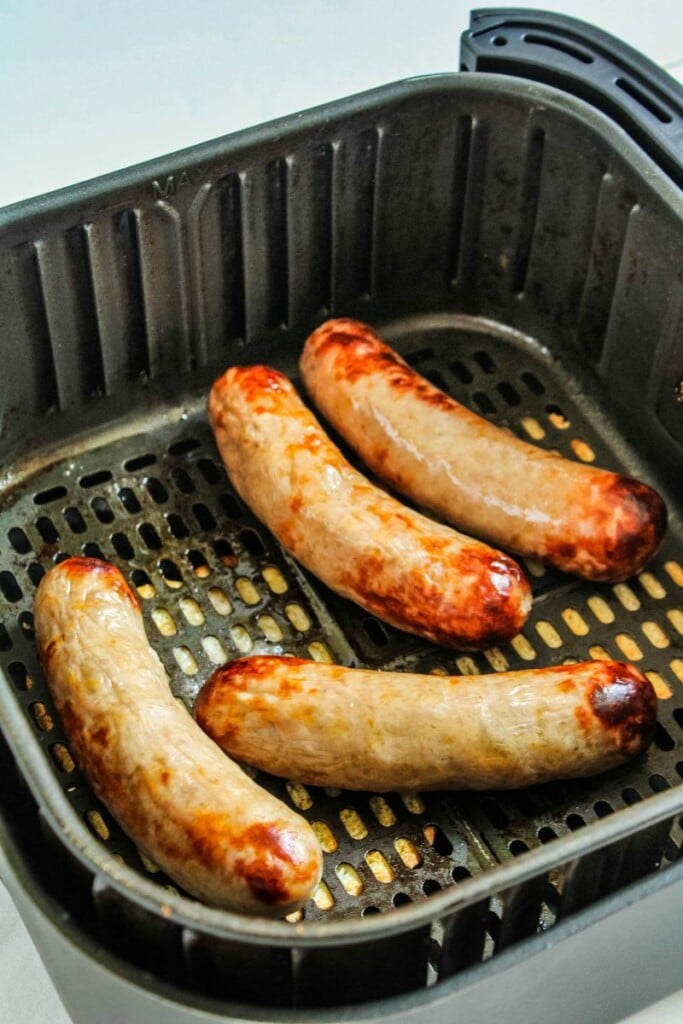 cooked bats in air fryer basket