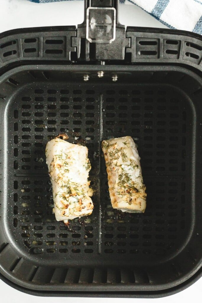 Cod in air fryer basket