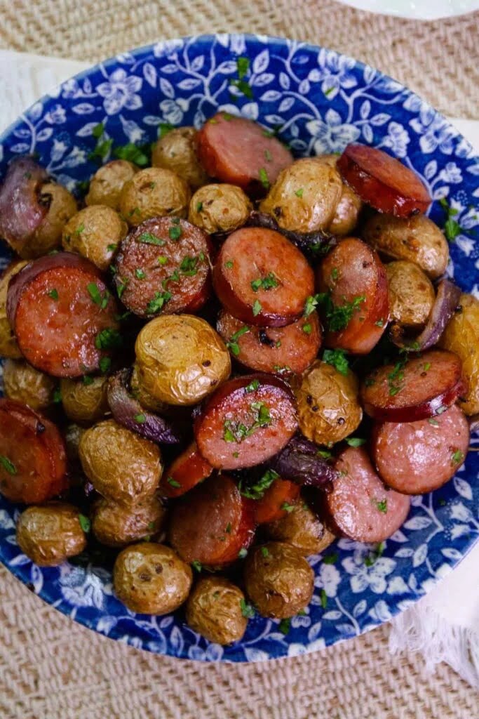 Delicious Air Fryer Potatoes with Sausage