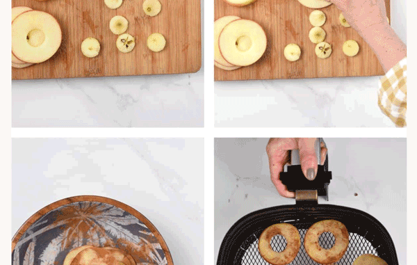 Air Fried Apple Chips