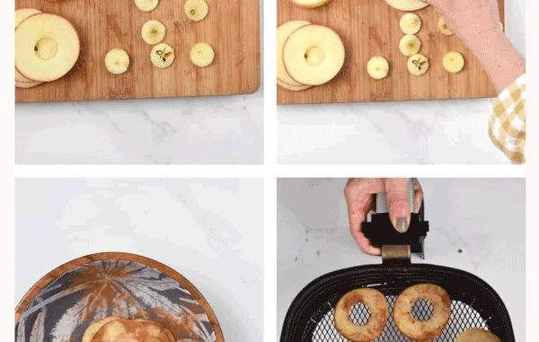 Air Fried Apple Chips