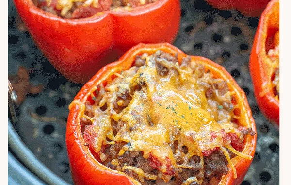 Air-Fried-Stuffed-Bell-Peppers Air Fried Stuffed Bell Peppers