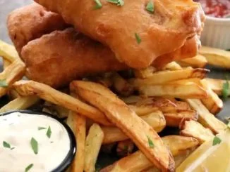 Air Fryer Beer Battered Fish & Chips