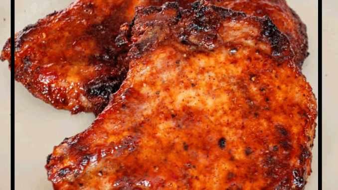 Air Fryer BBQ Pork Chops