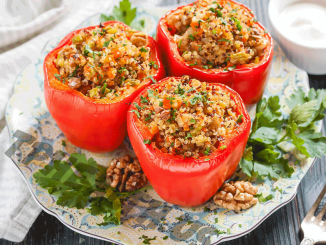 Air Fryer Quinoa Stuffed Peppers