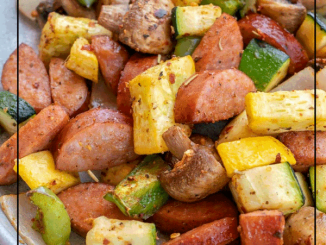 Air Fryer Sausage and Veggies