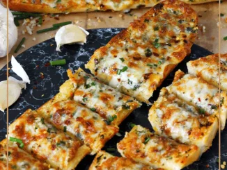 Cheesy Air Fryer Bread with Garlic