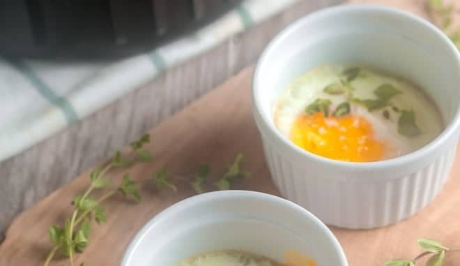 Air Fryer Baked Eggs Recipe