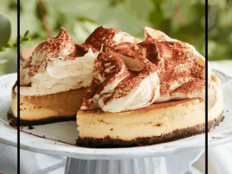 Air fryer tiramisu cheesecake