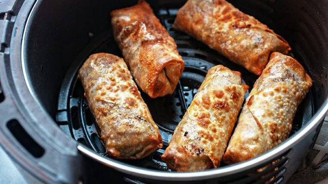 air fryer cheeseburger egg rolls air fryer cheeseburger egg rolls