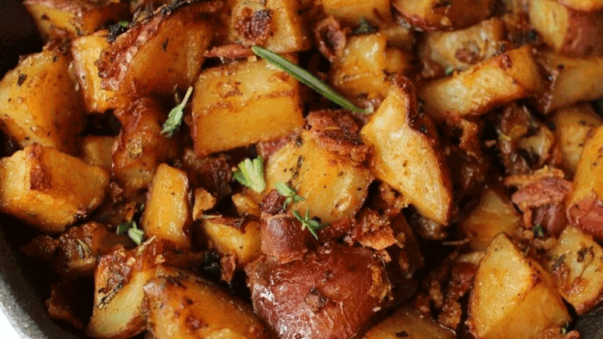 Perfectly Air-Fried Potatoes and Sausage