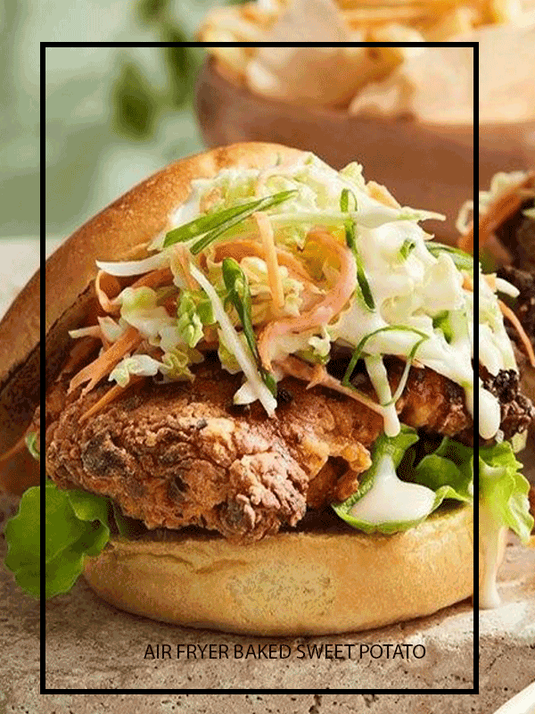 Southern air fried chicken and slaw rolls 