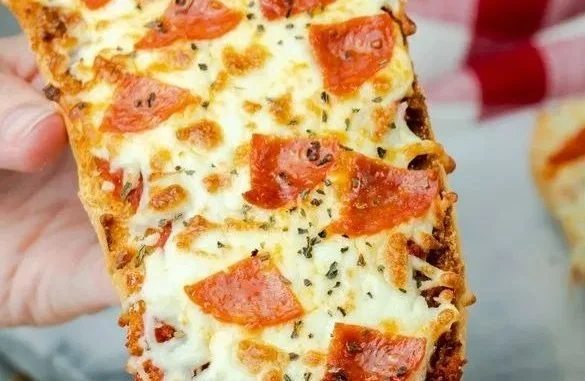 Air Fryer French Bread PizzaF