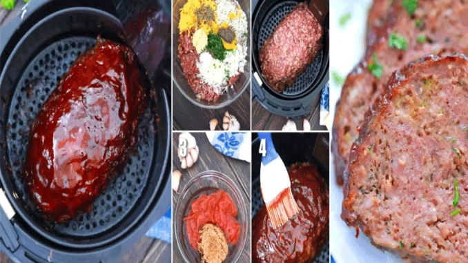 Air-Fryer-Meatloaf Air Fryer Meatloaf Recipe