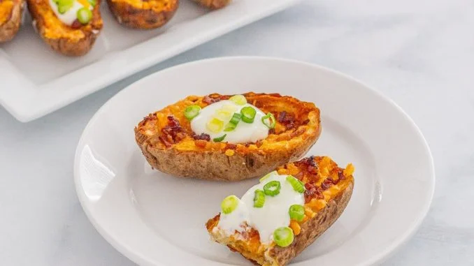 Air fryer potato skins