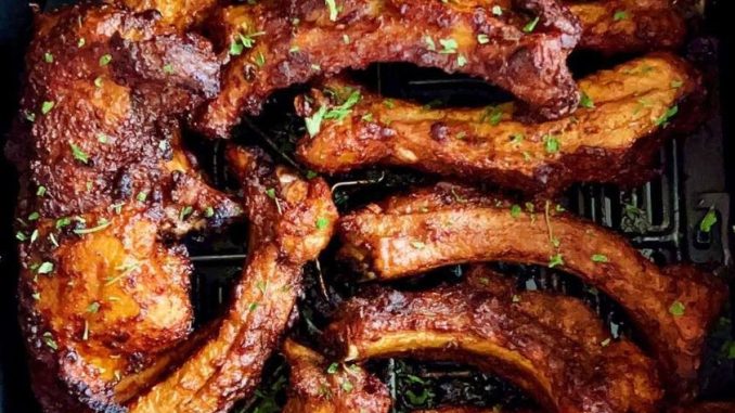 Crispy Air Fryer Ribs Without Barbecue Sauce