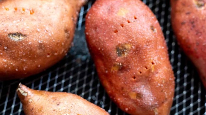 Air Fryer Baked Sweet Potatoes