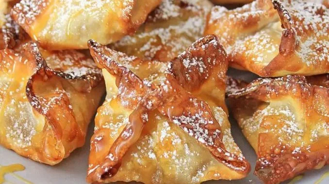 Air Fryer Caramel Apple Wontons Air Fryer Caramel Apple Wontons