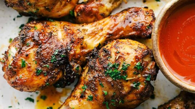 Air Fryer Crispy, Juicy, And Flavorful Chicken Legs Cooked