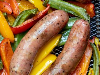 Air Fryer Sausage and Peppers