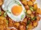 air fryer Breakfast Potatoes and eggs