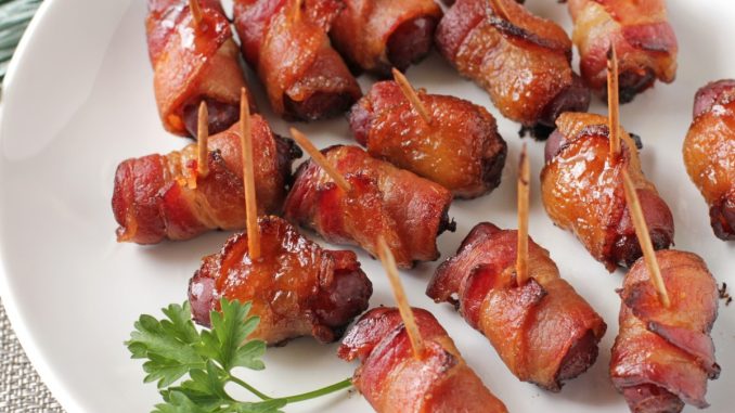 Air Fryer Bacon Wrapped Little Smokies