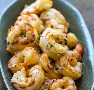 These Easy Garlic Parmesan Air Fryer Shrimp: