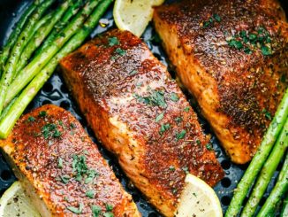 Air Fryer Salmon And Asparagus