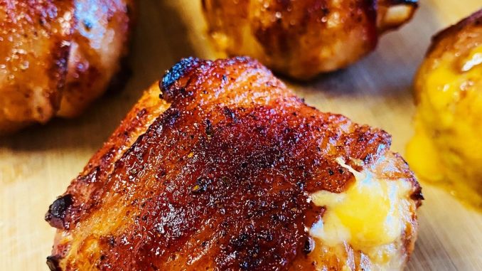 air fryer Cheesy Bacon-Wrapped Chicken