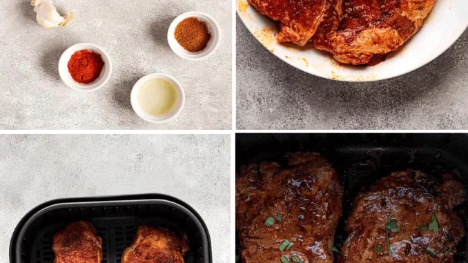 air-fryer-New-York-strip-steak-caramelizes air fryer New York strip steak caramelizes