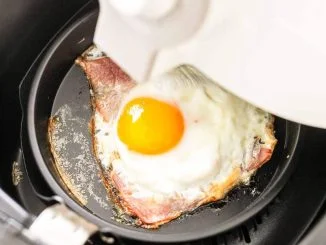 Air Fryer Bacon and Eggs