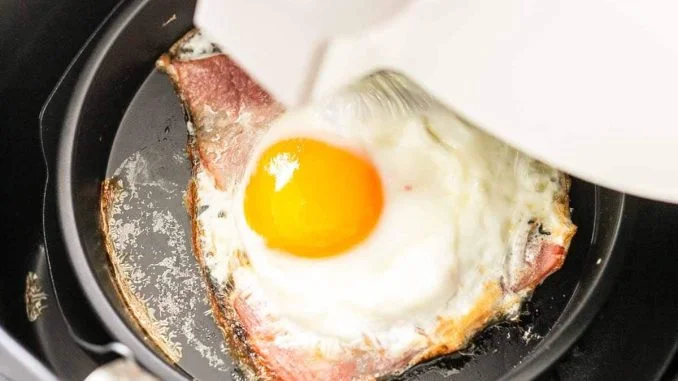 Air Fryer Bacon and Eggs