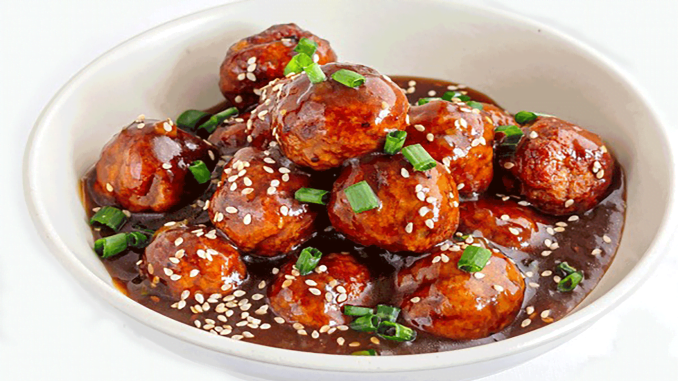 Air-Fried Teriyaki Meatballs