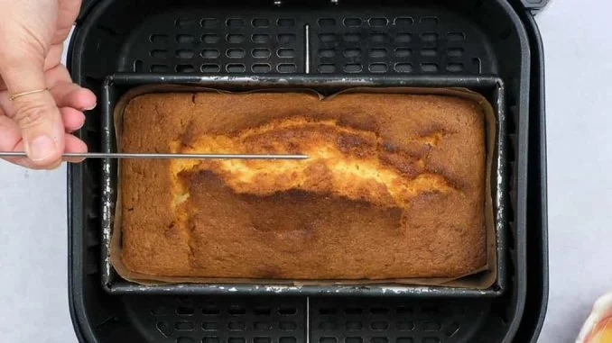 Air Fryer Lemon Drizzle Cake