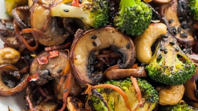 Broccoli and Mushroom Stir-Fry
