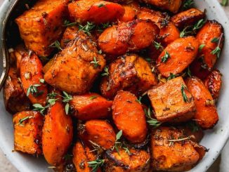 air fryer Roasted Sweet Potatoes and Carrots