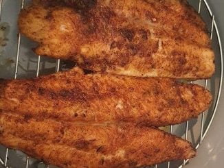 Airfried fish fillet
