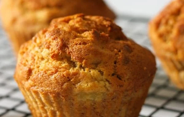 Air fryer banana muffins