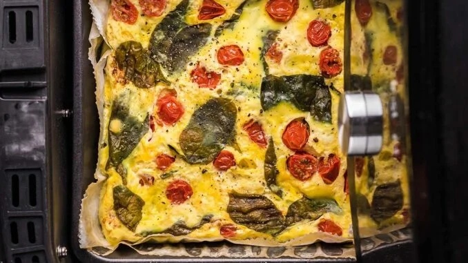 AIR FRYER FRITTATA1 Air Fryer Frittata