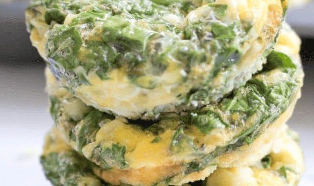 Air fryer Spinach and Feta Egg Cups